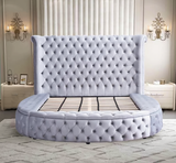PlushDream Bed Frame with 54" Tall Headboard