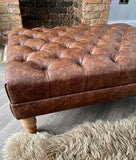 Luxora Premium Quality High Performance Faux Leather Footstool