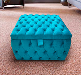 Handmade Elite Elevate Fully Upholstered Chesterfield Storage Ottoman  Box