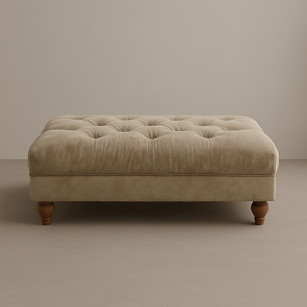 Opulent Chesterfield Naples Premium Quality Footstool Coffee Table for Living Room