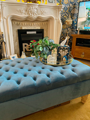 Dreamland Handmade Luxury Deep Buttoned Footstool Coffee Table